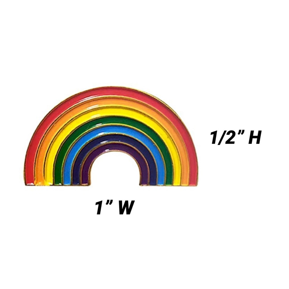 Colorful Rainbow Enamel Pin Brooch - Picture 5 of 6